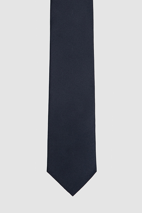 Галстук из шелка, цвет Синий темный