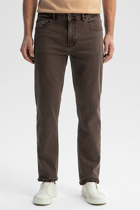 Джинсы, цвет Коричневый