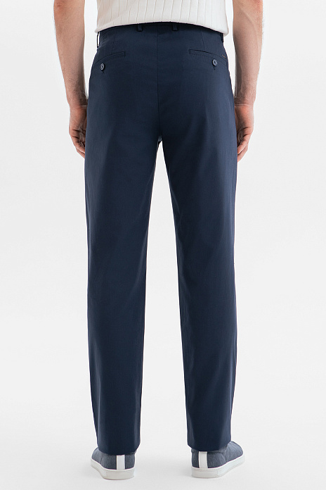 Брюки из хлопка, цвет Синий темный