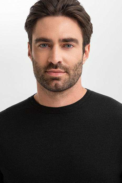 Джемпер из шерсти, цвет Черный