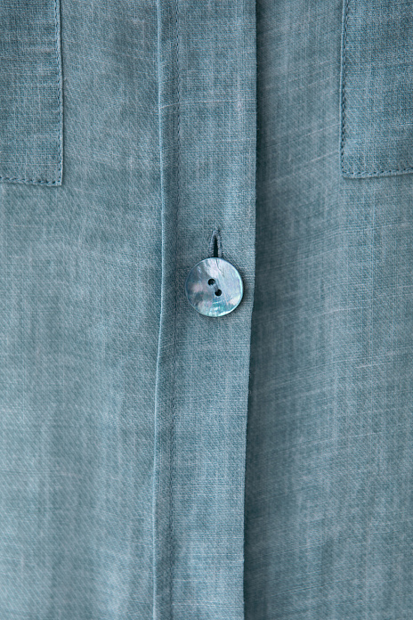 Пиджак из рами и тенсела, цвет Голубой