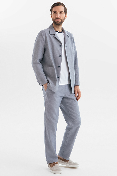 Костюм из хлопка и льна, цвет 