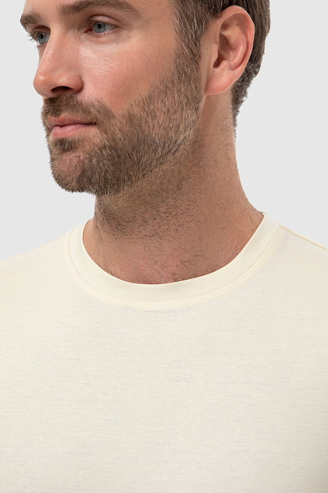 Футболка из мерсеризованного хлопка, цвет Бежевый светлый