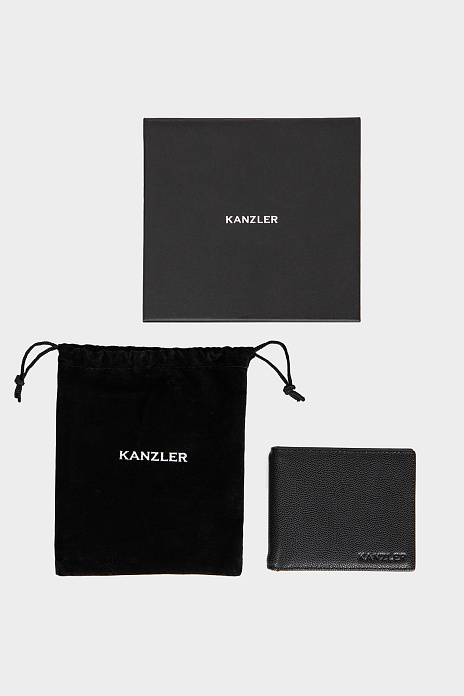 Кошелек из натуральной кожи, цвет Черный