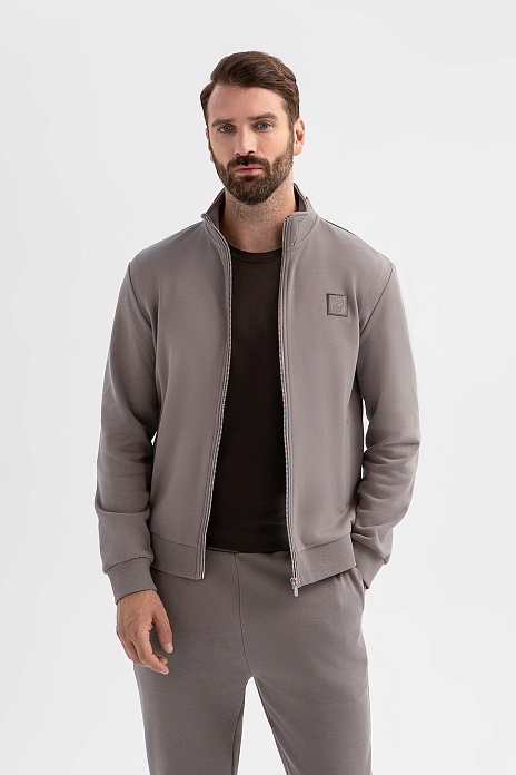 Толстовка из хлопка, цвет Серый