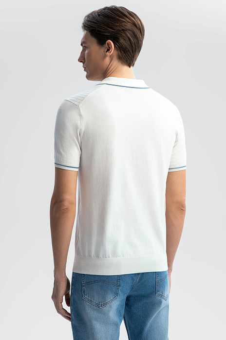 Поло из хлопка Пима, цвет Белый