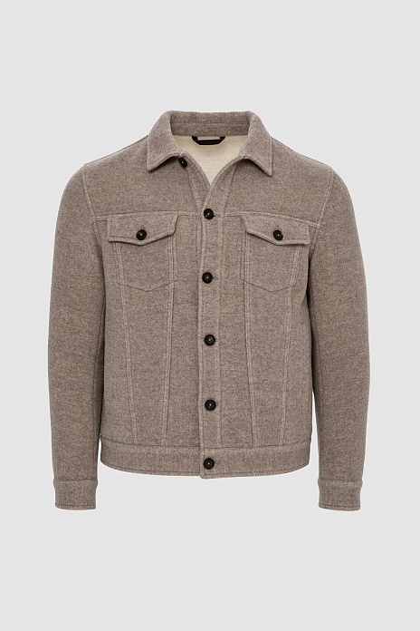 Куртка из шерсти и кашемира, лимитированная коллекция, цвет Бежевый