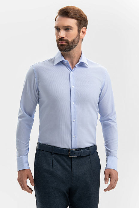 Сорочка из хлопка, цвет Голубой светлый