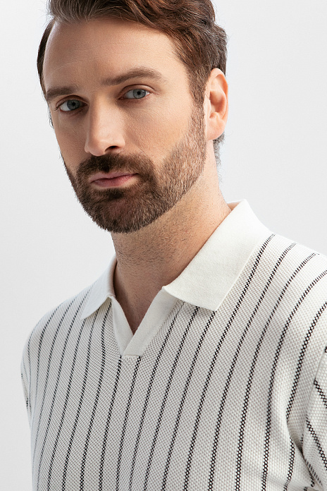 Поло из хлопка Пима, цвет Белый