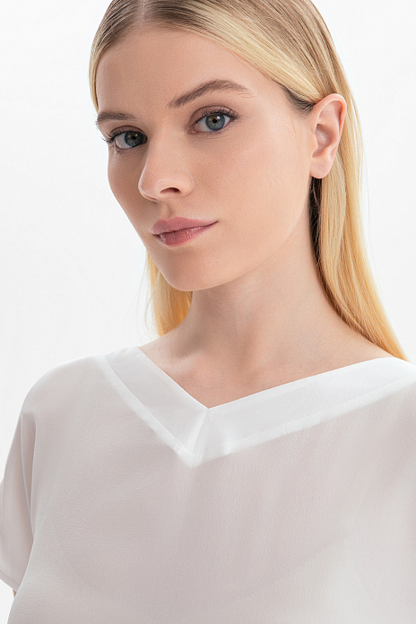 Футболка из шелка, цвет Белый