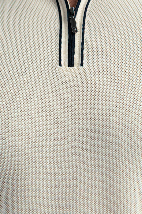 Поло из хлопка Пима, цвет Молочный