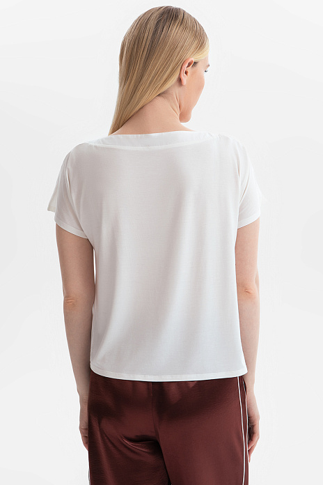 Футболка из шелка, цвет Белый