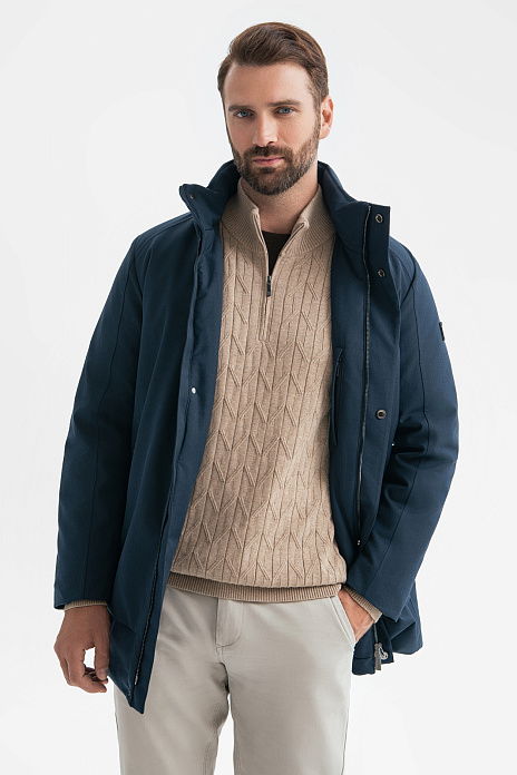 Куртка с водоотталкивающей обработкой, цвет Синий темный