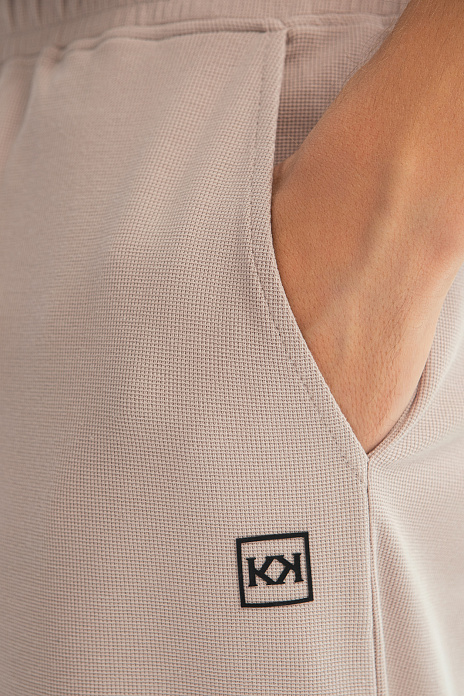 Брюки из хлопка, цвет Бежевый