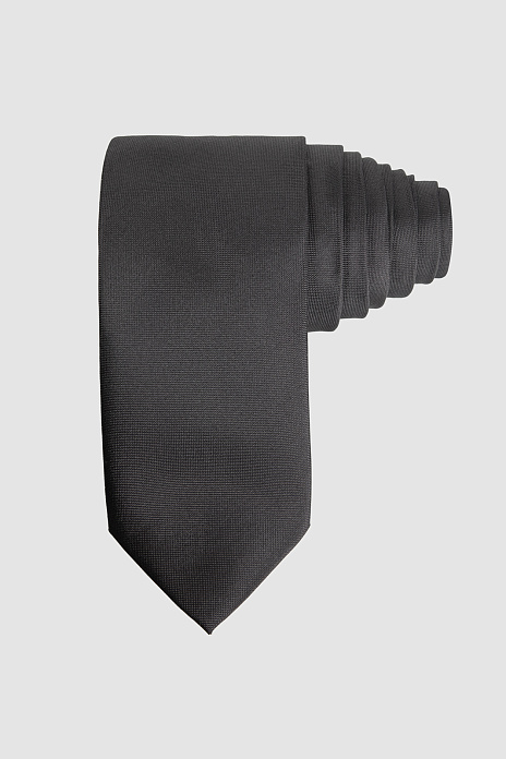 Галстук из шелка черного цвета, цвет Черный