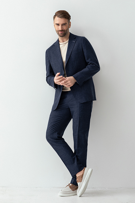 Костюм из шерсти, льна и шелка, цвет 