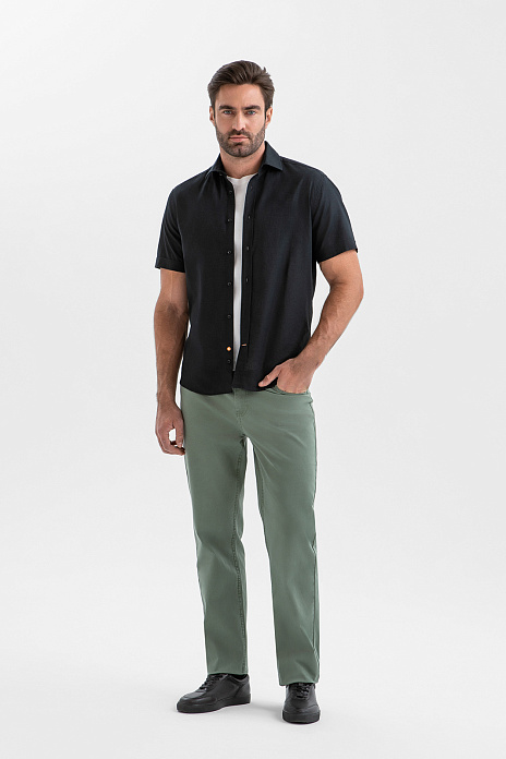 Брюки из хлопка, цвет Зеленый