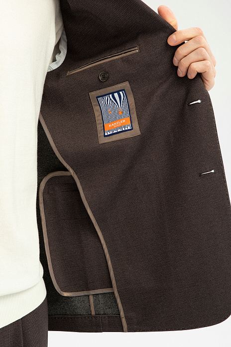 Пиджак однобортный, цвет Коричневый