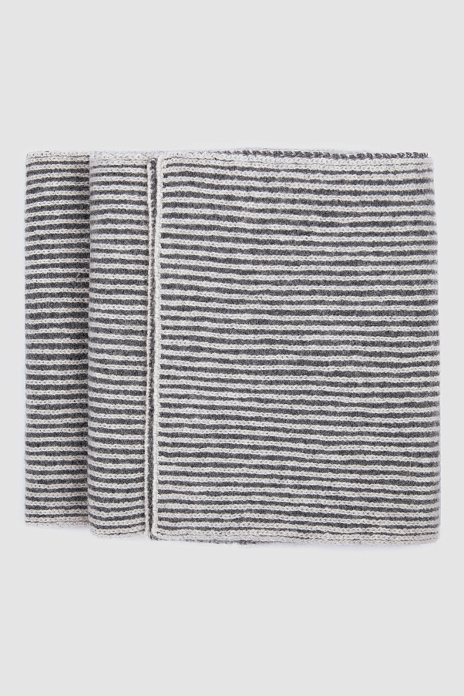 Шарф из шерсти, серый цвет, цвет Серый