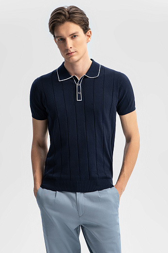 Поло из хлопка Пима