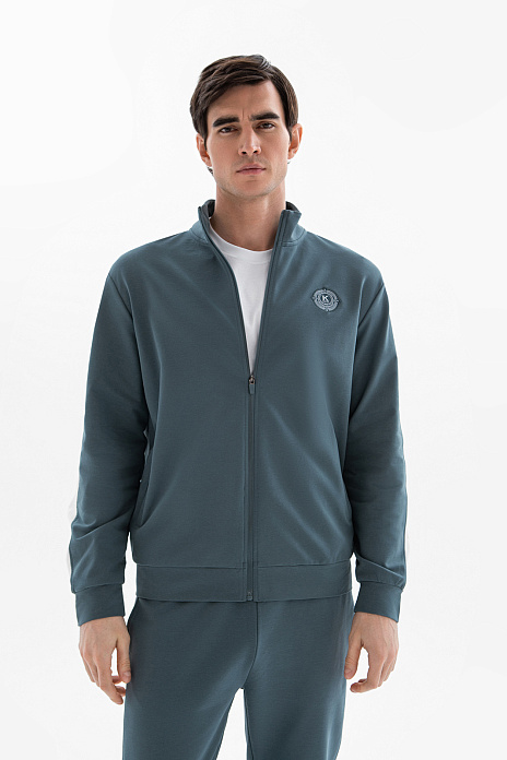 Толстовка на молнии, цвет Зеленый