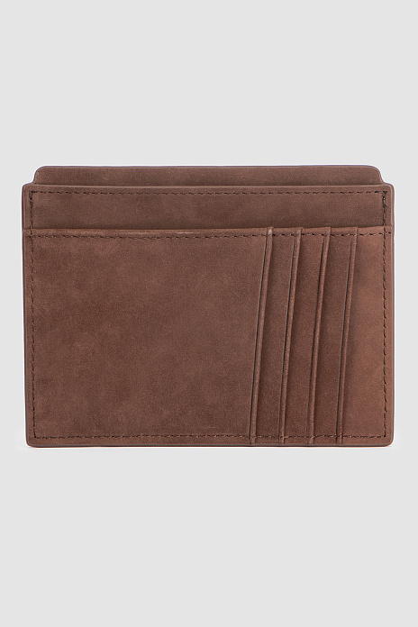 Визитница из натуральной кожи, цвет Коричневый