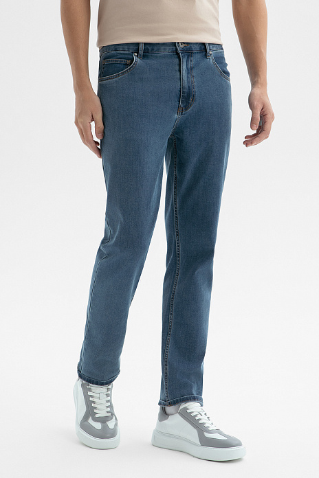 Джинсы, цвет Голубой темный