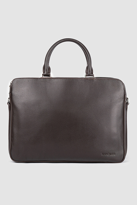 Портфель из натуральной кожи, цвет Коричневый