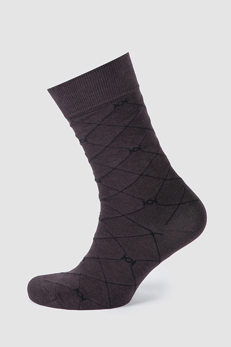 Носки из хлопка, цвет Коричневый