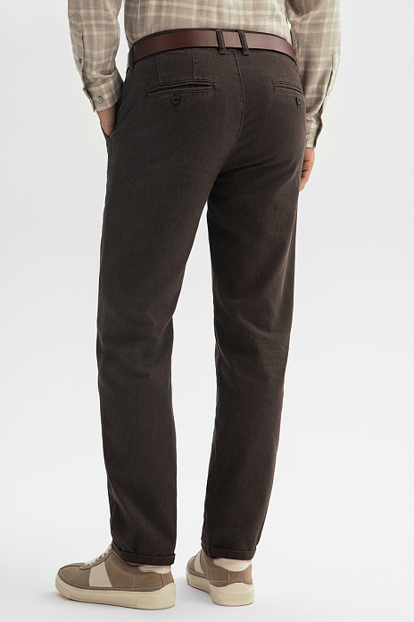 Брюки, цвет Коричневый