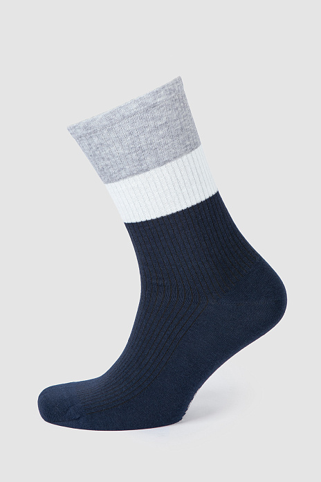 Носки из хлопка, цвет Синий темный