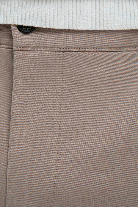 Брюки из тенсела и хлопка, цвет Бежевый