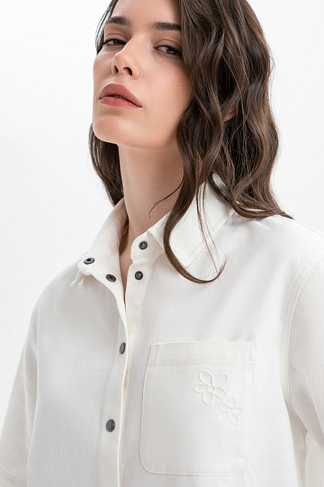 Рубашка из хлопка, цвет Белый