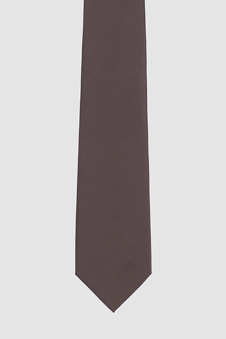 Галстук, цвет Коричневый темный