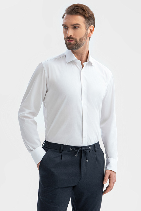 Сорочка из хлопка с защитой от пятен, цвет Белый