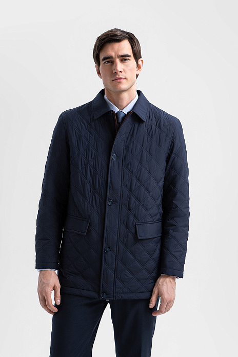 Куртка стеганая с водоотталкивающей обработкой, цвет Синий темный